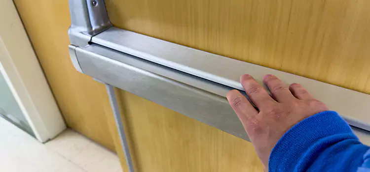 Installing a Push Bar on a Door Texas City